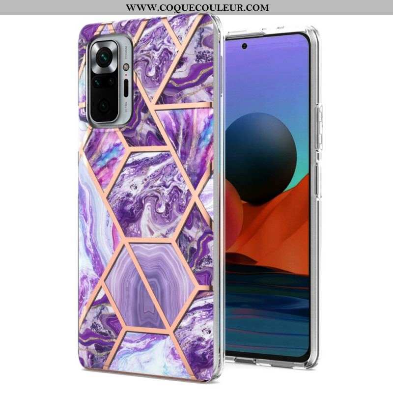 Coque Xiaomi Redmi Note 10 Pro Marbre Géométrie Intense