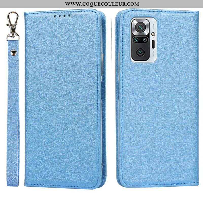 Flip Cover Xiaomi Redmi Note 10 Pro Style Cuir Douceur avec Lanière