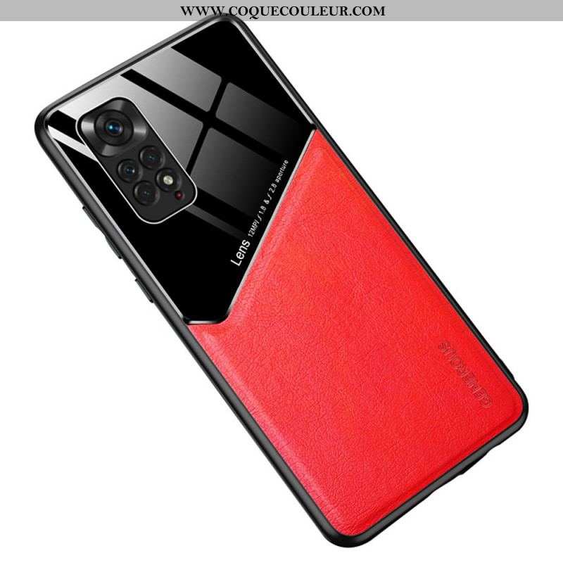 Coque Xiaomi Redmi Note 11 / 11s Effet Cuir Magnétique