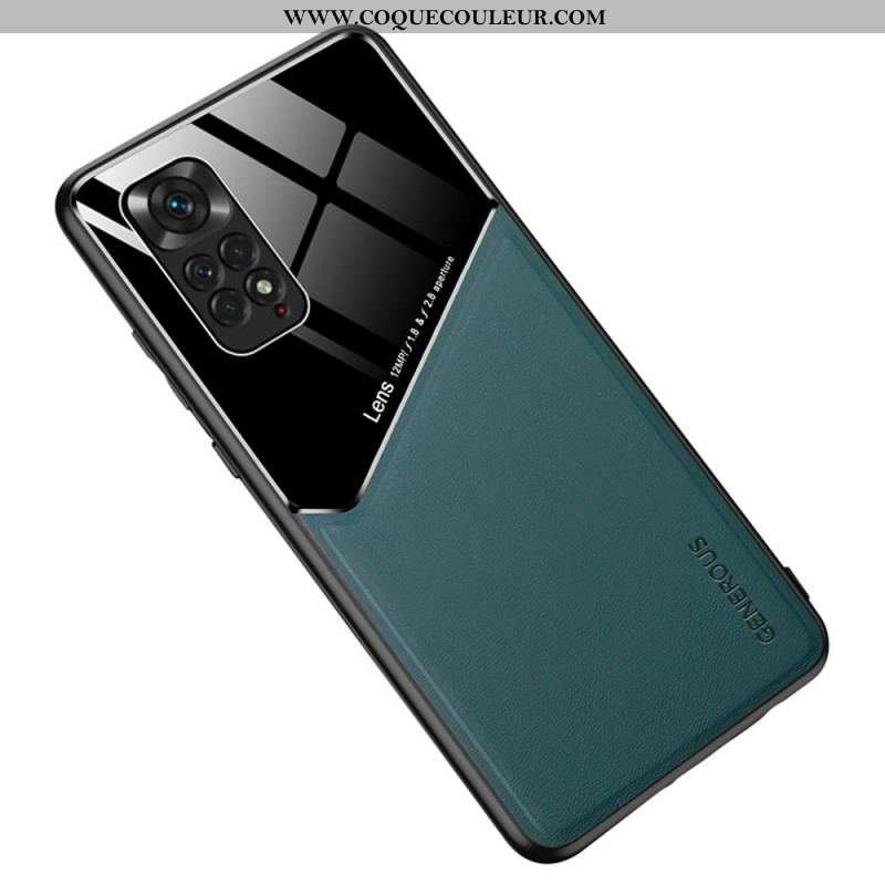 Coque Xiaomi Redmi Note 11 / 11s Effet Cuir Magnétique