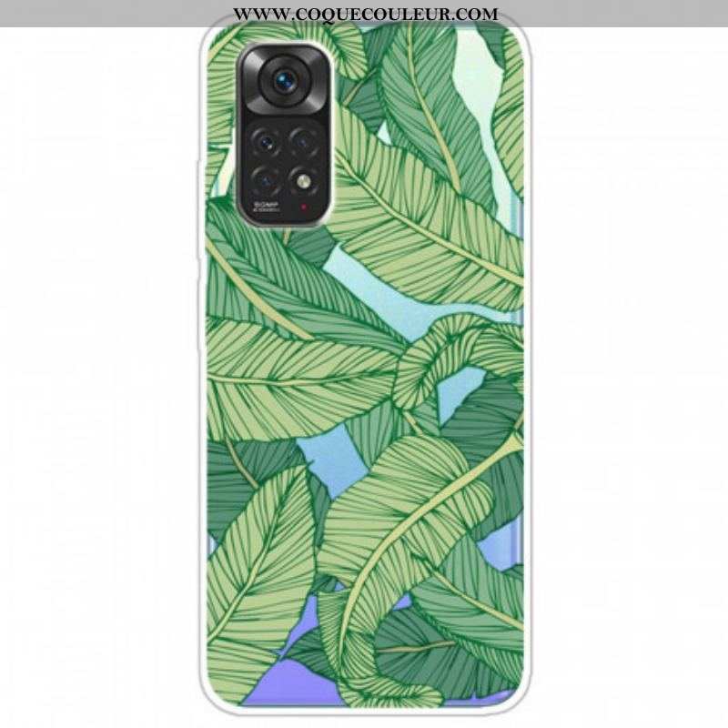 Coque Xiaomi Redmi Note 11 / 11s Feuilles Graphiques