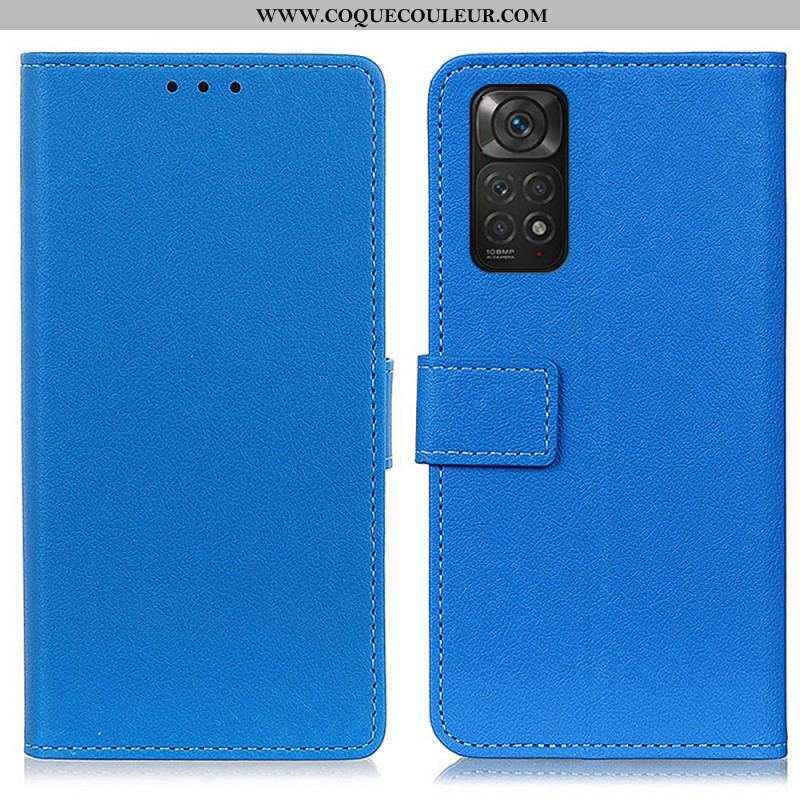 Housse Xiaomi Redmi Note 11 / 11s Simili Cuir Litchi Premium