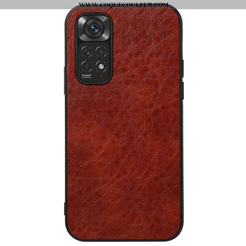 Coque Xiaomi Redmi Note 11 / 11s Simili Cuir Texturé