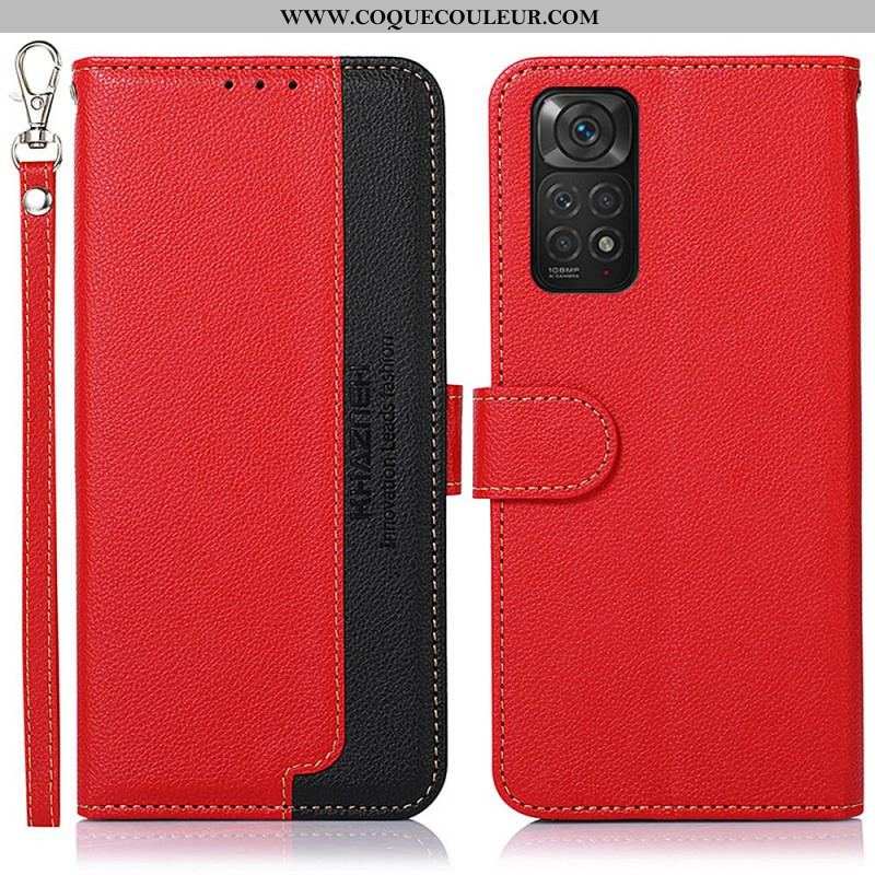 Housse Xiaomi Redmi Note 11 / 11s Style Litchi RFID KHAZNEH