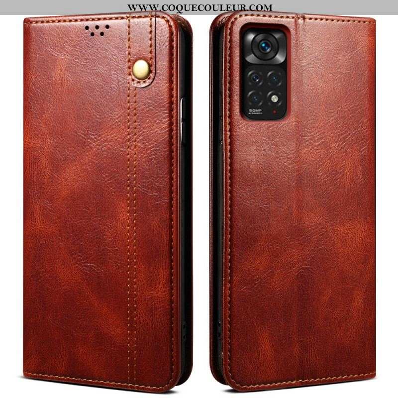 Flip Xiaomi Redmi Note 11 / 11s Simili Cuir Ciré