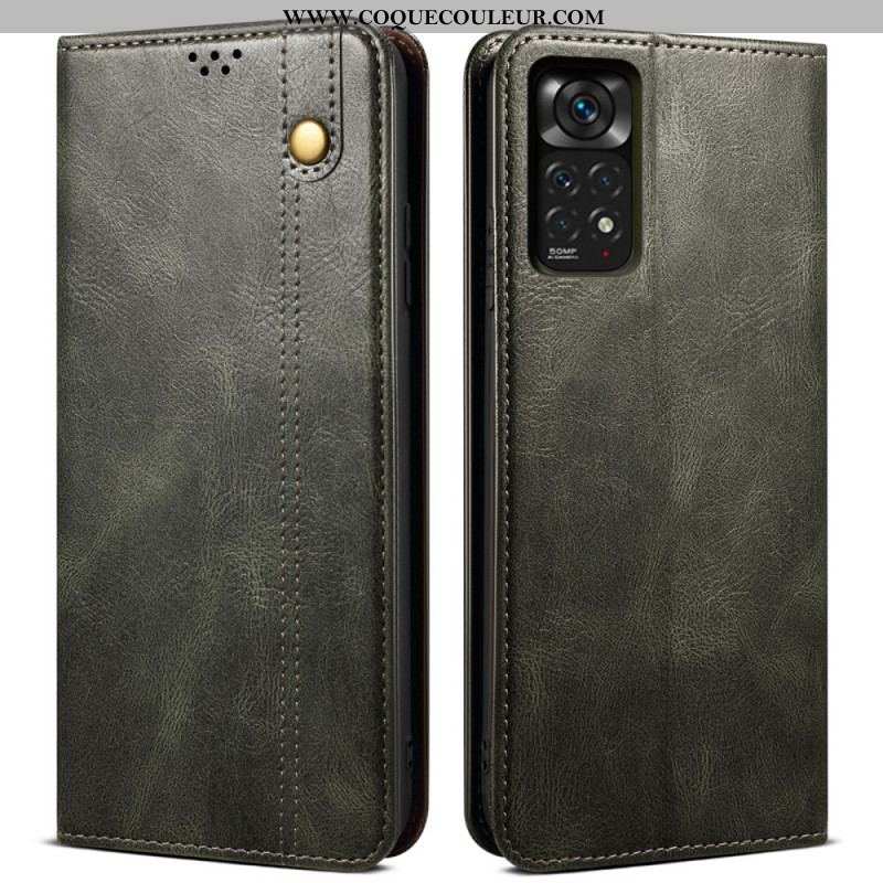 Flip Xiaomi Redmi Note 11 / 11s Simili Cuir Ciré