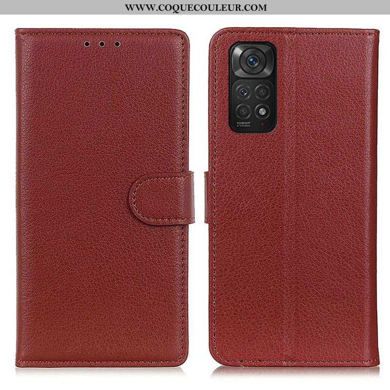 Housse Xiaomi Redmi note 11 / 11s Traditionnellement Litchi