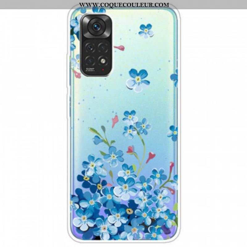 Coque Xiaomi Redmi Note 11 / 11s Bouquet de Fleurs Bleues