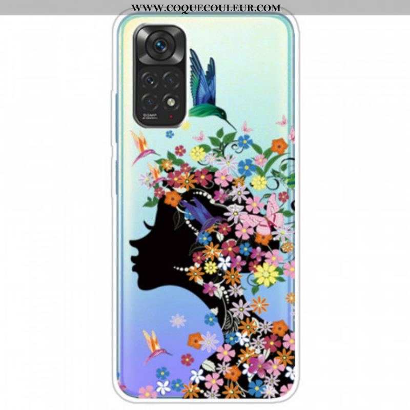 Coque Xiaomi Redmi Note 11 / 11s Jolie Tête Fleurie