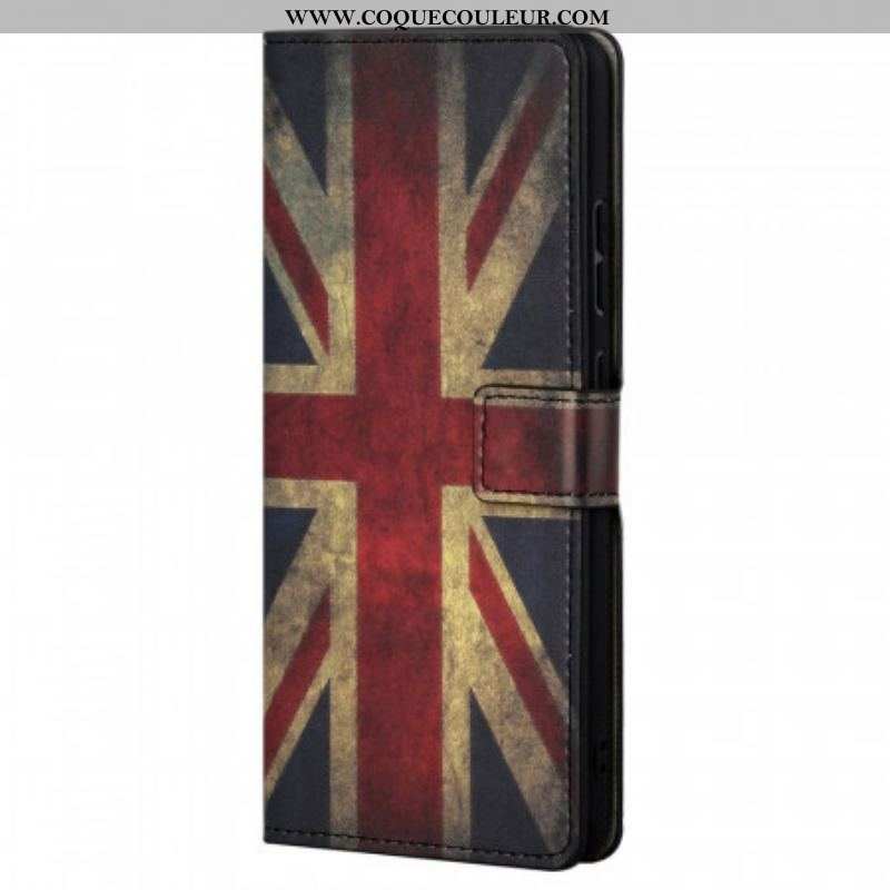 Housse Xiaomi Note 11 / 11s Drapeau Angleterre à Lanière