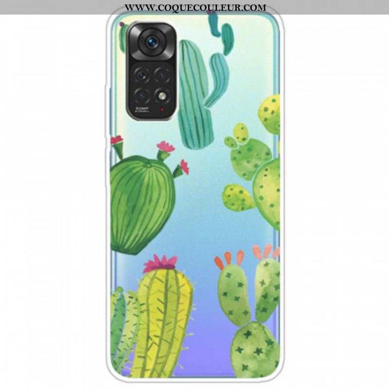 Coque Xiaomi Redmi Note 11 / 11s Cactus Aquarelle