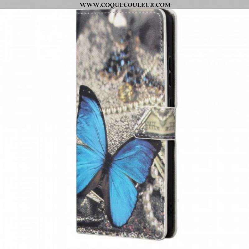 Housse Xiaomi Redmi Note 11 / 11s Papillon Bleu