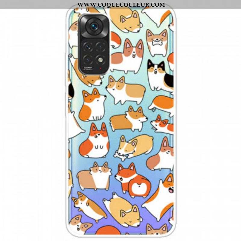 Coque Xiaomi Redmi Note 11 / 11s Transparente Multiples Chiens