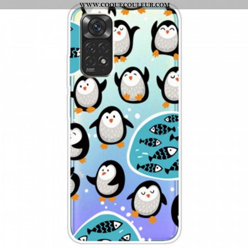 Coque Xiaomi Redmi Note 11 / 11s Pingouins et Poissons