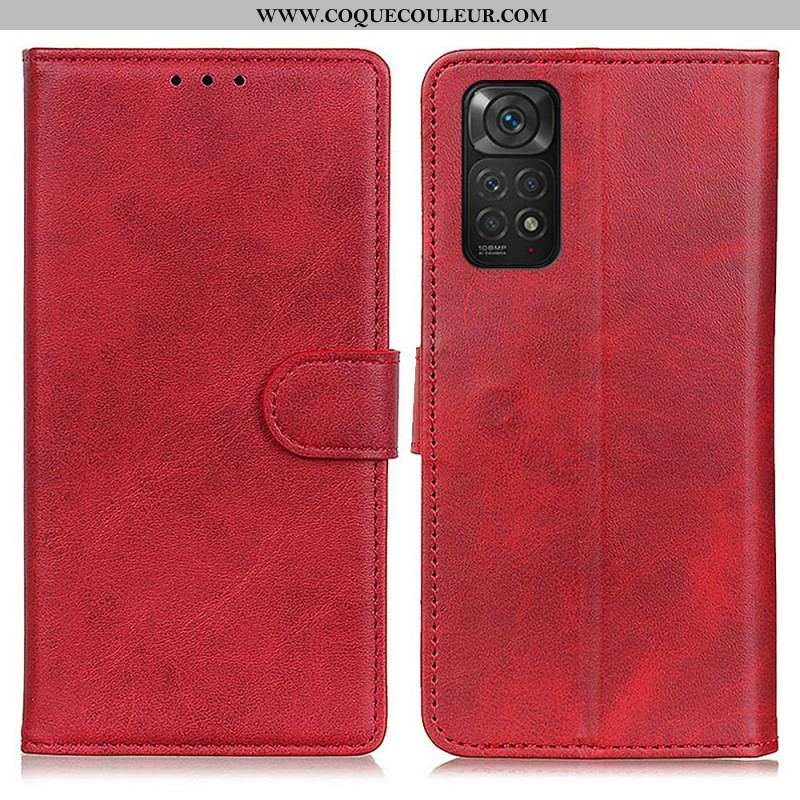 Housse Xiaomi Redmi Note 11 / 11s Effet Cuir Mat Rétro