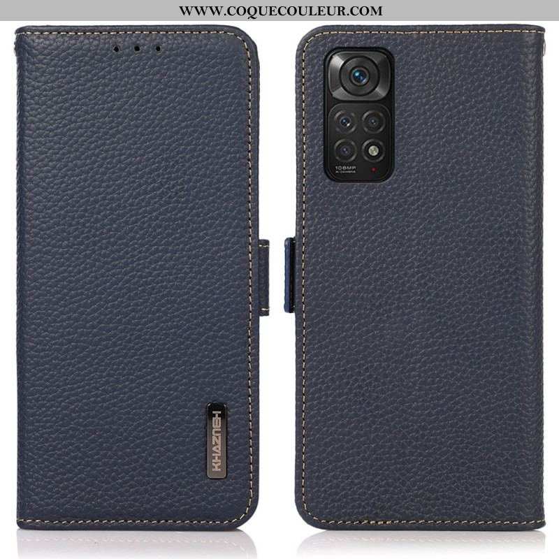 Housse Xiaomi Redmi Note 11 / 11s Cuir Litchi KHAZNEH RFID