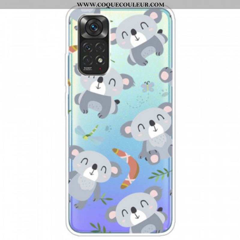 Coque Xiaomi Redmi Note 11 Pro /  Note 11 Pro 5G Petits Koalas Gris