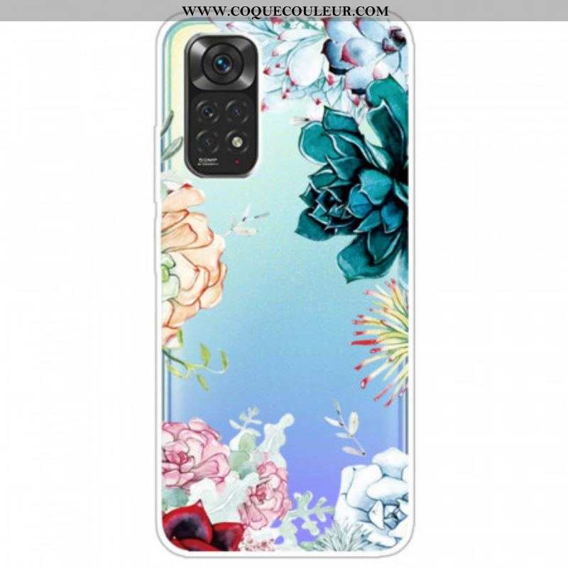 Coque Xiaomi Redmi Note 11 Pro /  Note 11 Pro 5G Fleurs Aquarelle