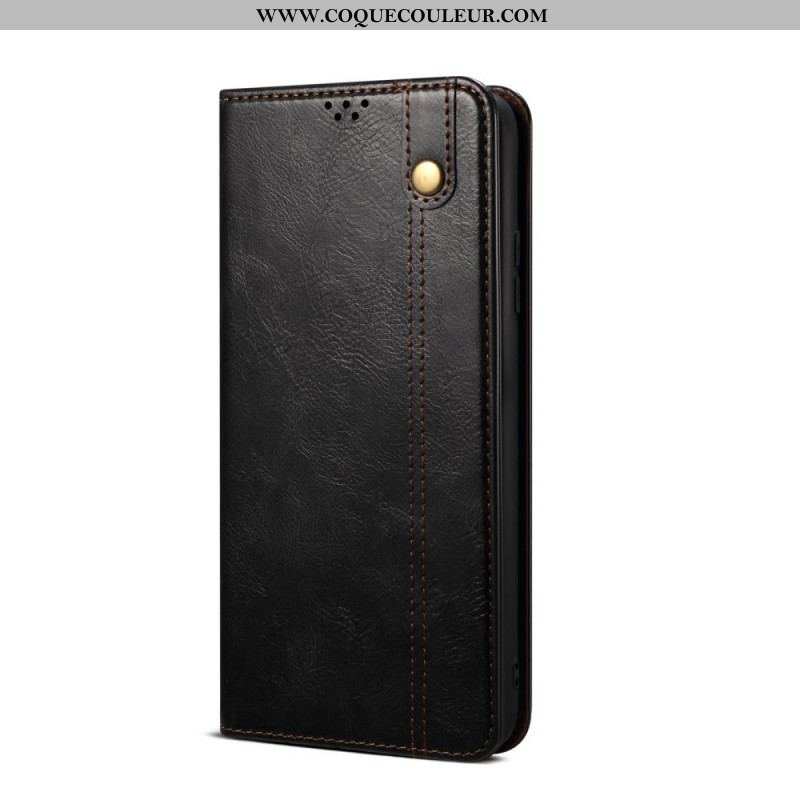 Flip Cover Xiaomi Redmi Note 11 Pro Plus 5G Simili Cuir Ciré