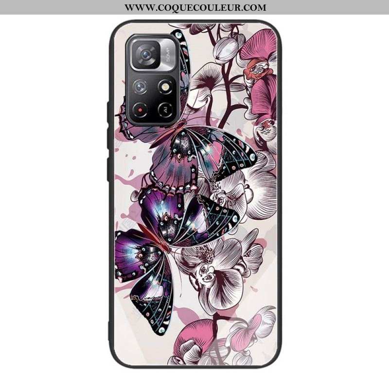 Coque Xiaomi Redmi Note 11 Pro Plus 5G Verre Trempé Variation Papillons