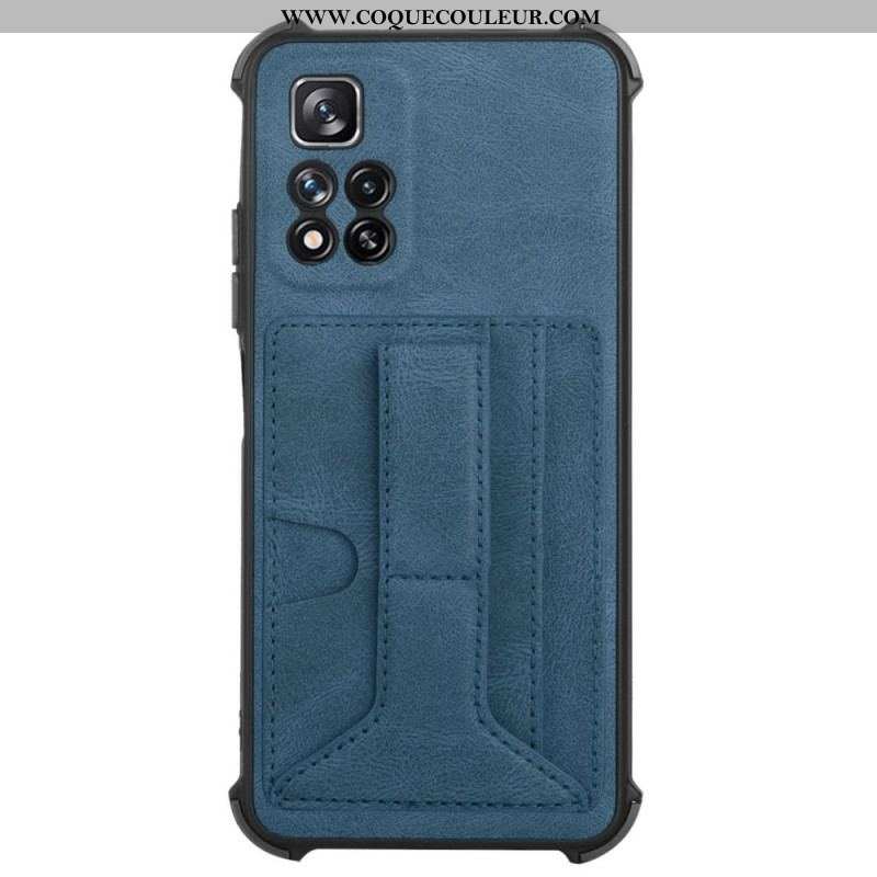 Coque Xiaomi Redmi Note 11 Pro Plus 5G Cuir Support et Porte-Cartes