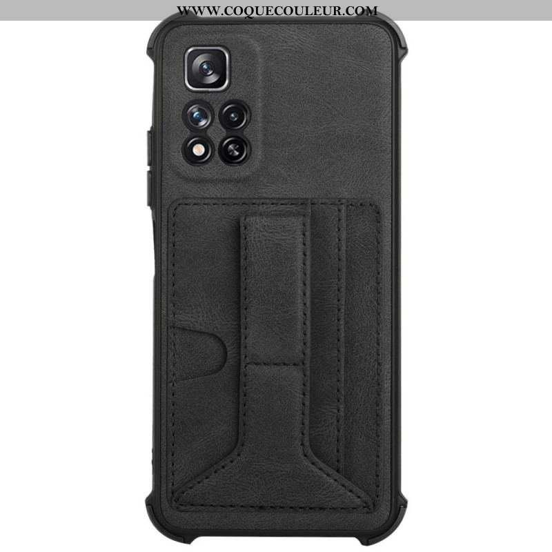 Coque Xiaomi Redmi Note 11 Pro Plus 5G Cuir Support et Porte-Cartes