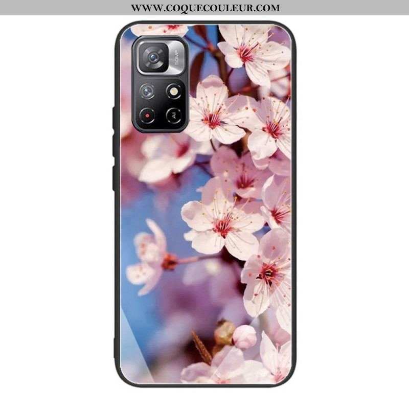 Coque Xiaomi Redmi Note 11 Pro Plus 5G Verre Trempé Fleurs