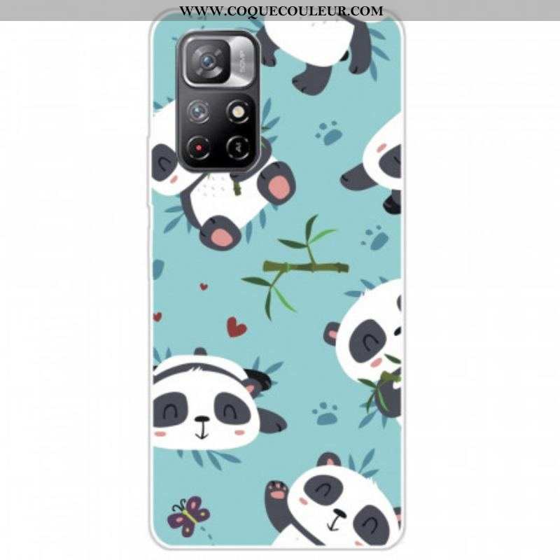Coque Xiaomi Redmi Note 11 Pro Plus 5G Silicone Tas de Pandas