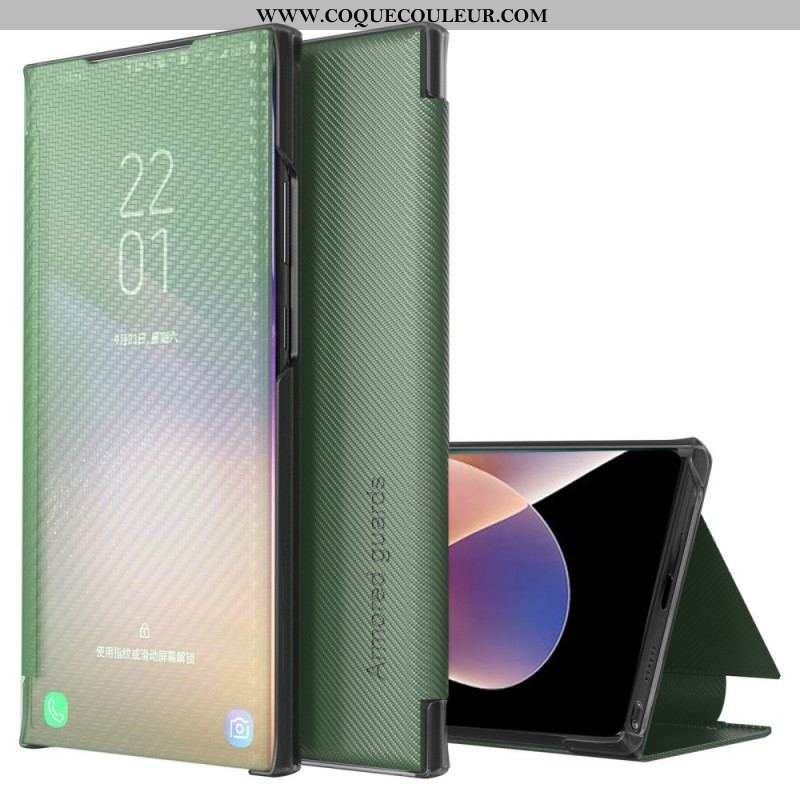 View Cover Xiaomi Redmi Note 11 Pro Plus 5G Fibre Carbone