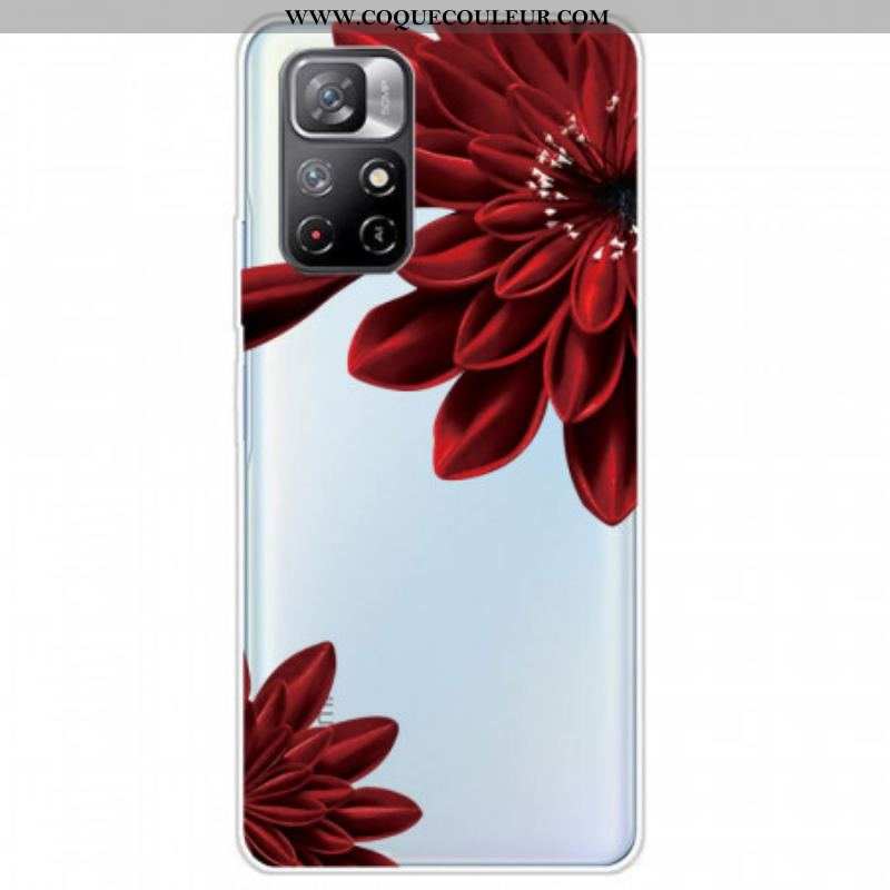 Coque Xiaomi Redmi Note 11 Pro Plus 5G Fleurs Rouges