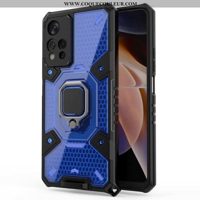 Coque Xiaomi Redmi Note 11 Pro Plus 5G Nid d'Abeille avec Anneau