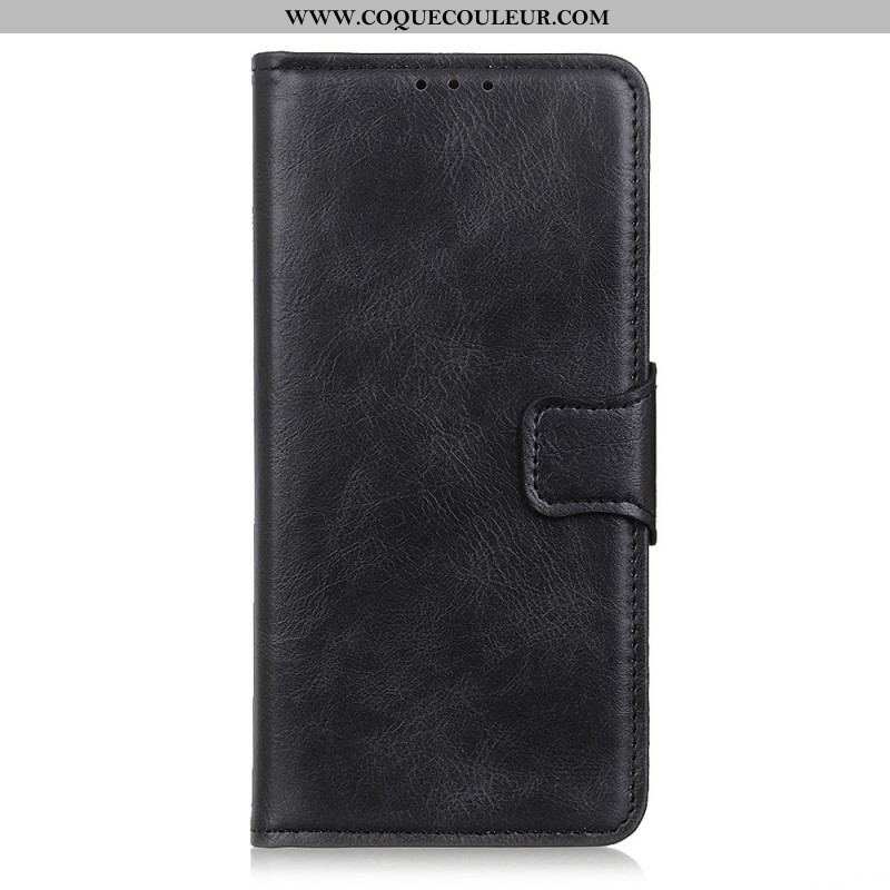 Housse Xiaomi Redmi Note 11 Pro Plus 5G Cuir Fendu Fermoir Réversible