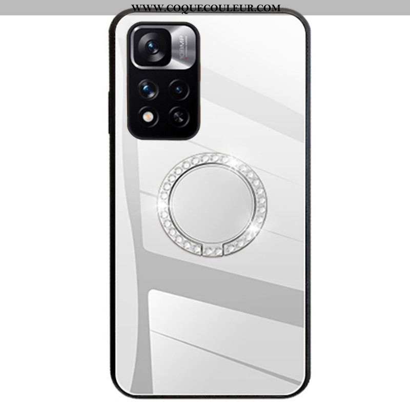 Coque Xiaomi Redmi Note 11 Pro Plus 5G Miroir avec Anneau Rotatif