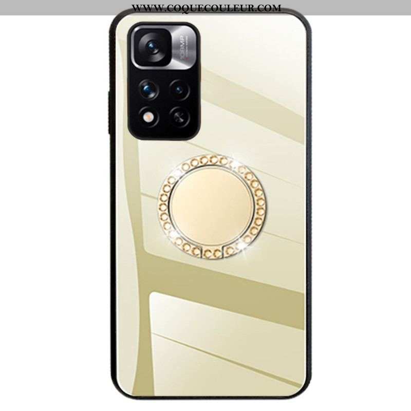 Coque Xiaomi Redmi Note 11 Pro Plus 5G Miroir avec Anneau Rotatif