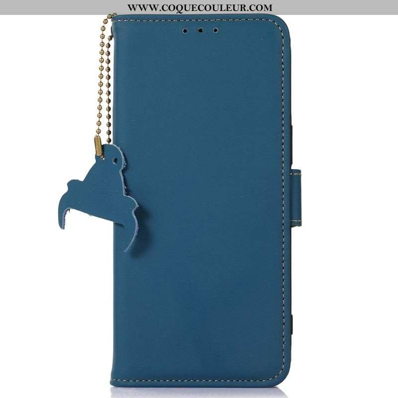 Housse Xiaomi Redmi Note 12 4G Véritable Cuir RFID