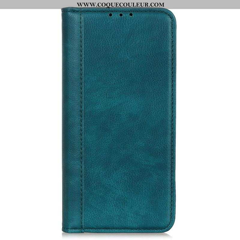 Flip Cover Xiaomi Redmi Note 12 4G Cuir Fendu Vintage