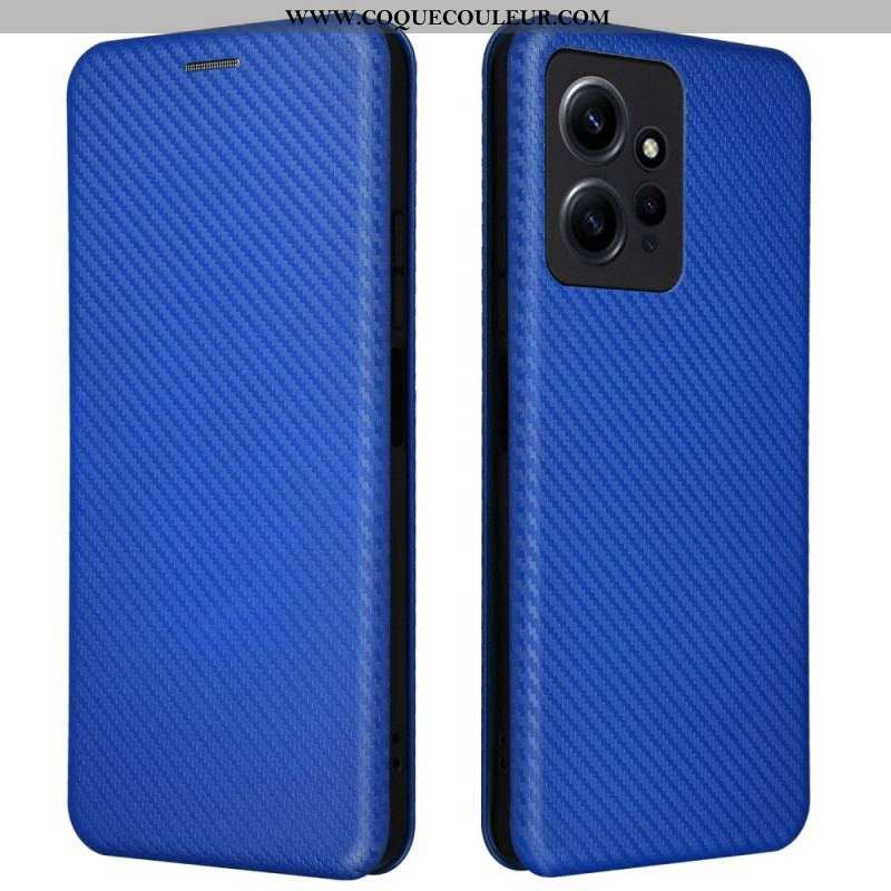 Flip Cover Xiaomi Redmi Note 12 4G Fibre Carbone