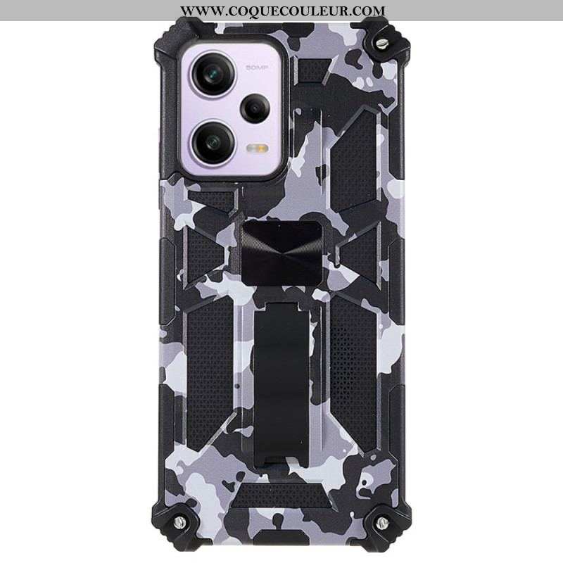 Coque Xiaomi Redmi Note 12/Poco X5 5G Camouflage Support Amovible