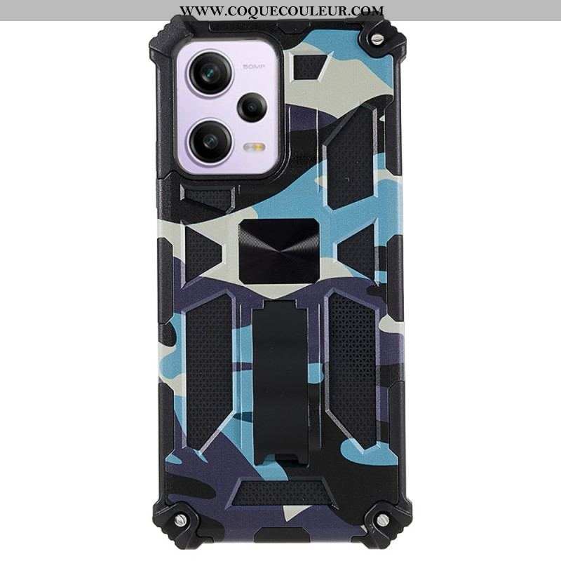 Coque Xiaomi Redmi Note 12/Poco X5 5G Camouflage Support Amovible