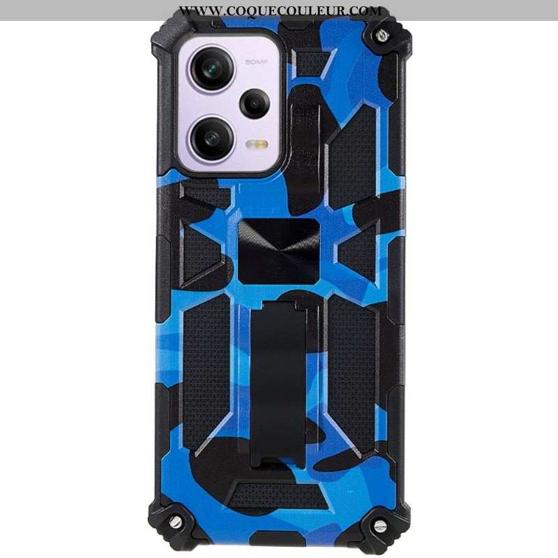 Coque Xiaomi Redmi Note 12/Poco X5 5G Camouflage Support Amovible