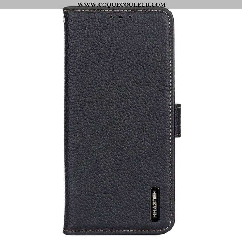 Housse Xiaomi Redmi Note 12/Poco X5 5G Cuir Litchi KHAZNEH