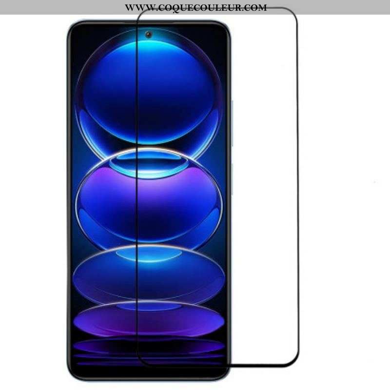 Protection écran verre trempé Xiaomi Redmi Note 12/Poco X5 5G Contours Noirs