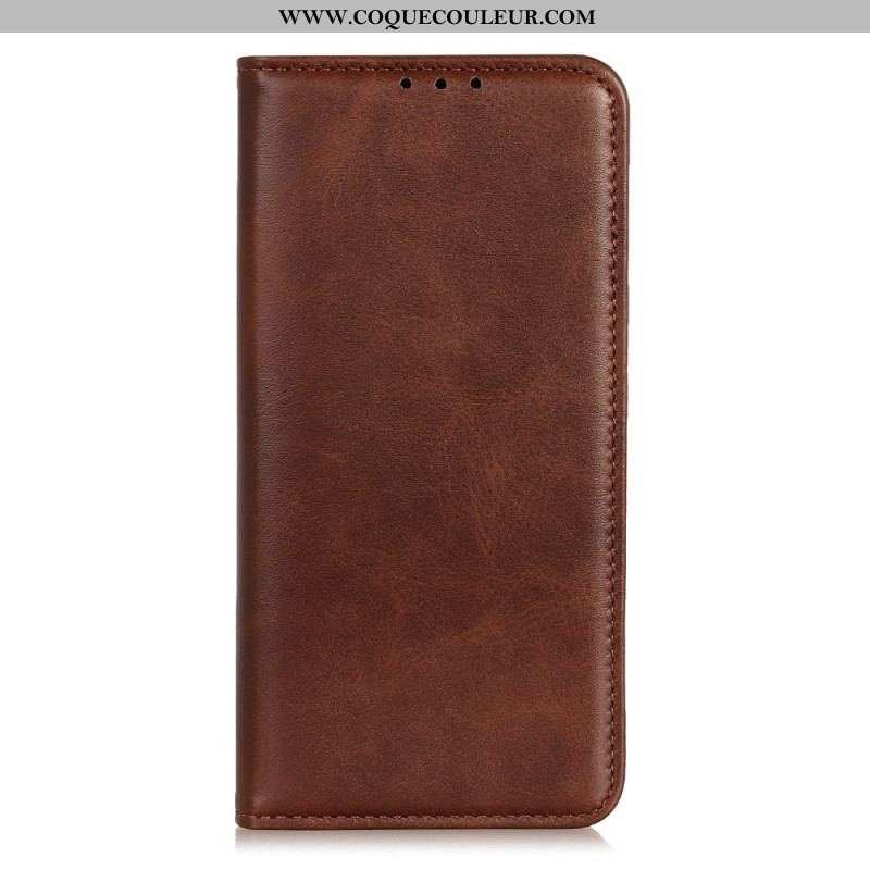 Flip Cover Xiaomi Redmi Note 12 Pro Plus Cuir Fendu Classique