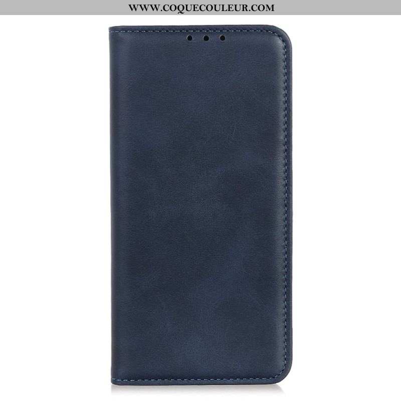 Flip Cover Xiaomi Redmi Note 12 Pro Plus Cuir Fendu Classique