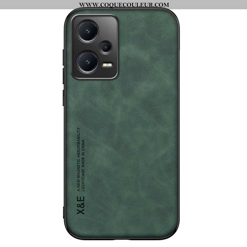 Coque Xiaomi Redmi Note 12 Pro Plus Cuir Effet Cuir X&E