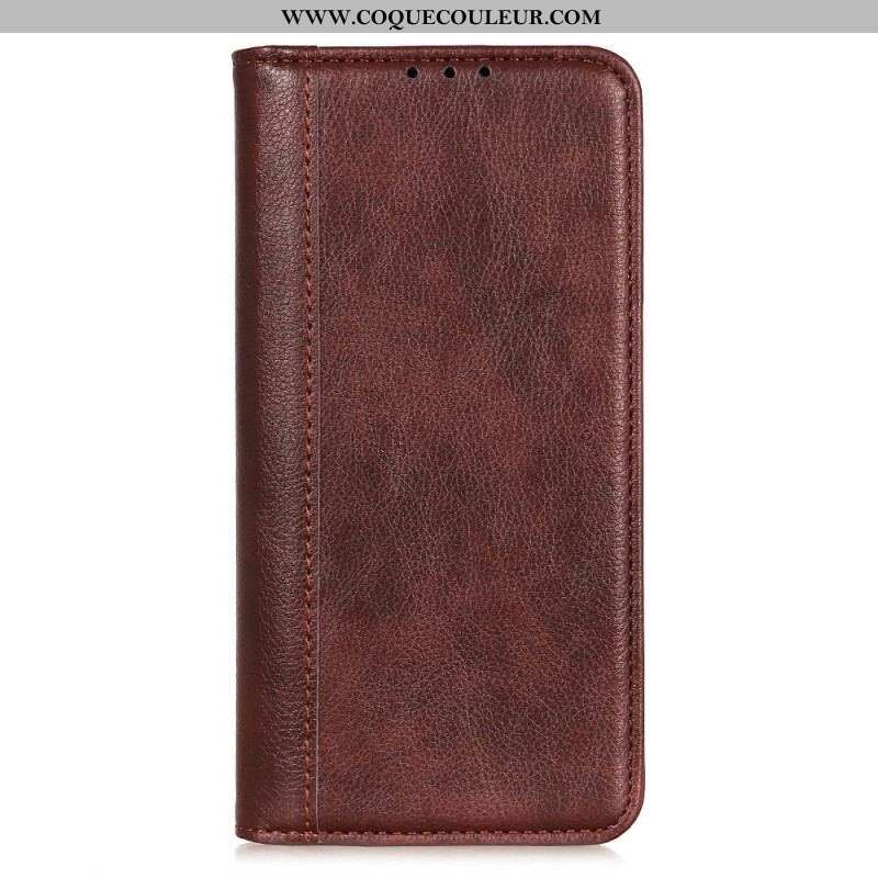 Flip Cover Xiaomi Redmi Note 12 Pro Plus Cuir Litchi Fendu