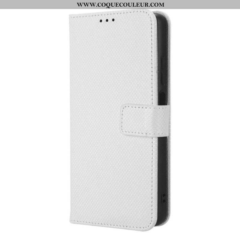 Housse Xiaomi Redmi Note 12 Pro Plus Simili Cuir Stylé à Lanière