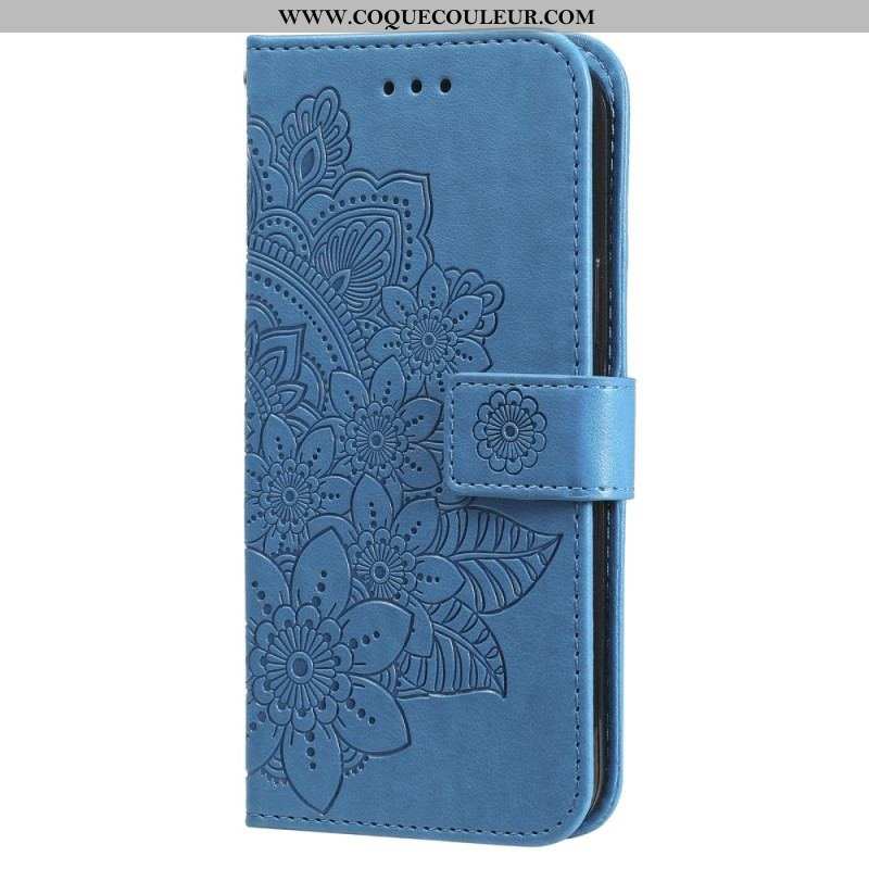 Housse Xiaomi Redmi Note 12 Pro Plus Fleur Mandala à Lanière