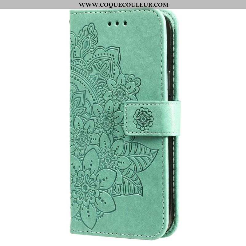 Housse Xiaomi Redmi Note 12 Pro Plus Fleur Mandala à Lanière