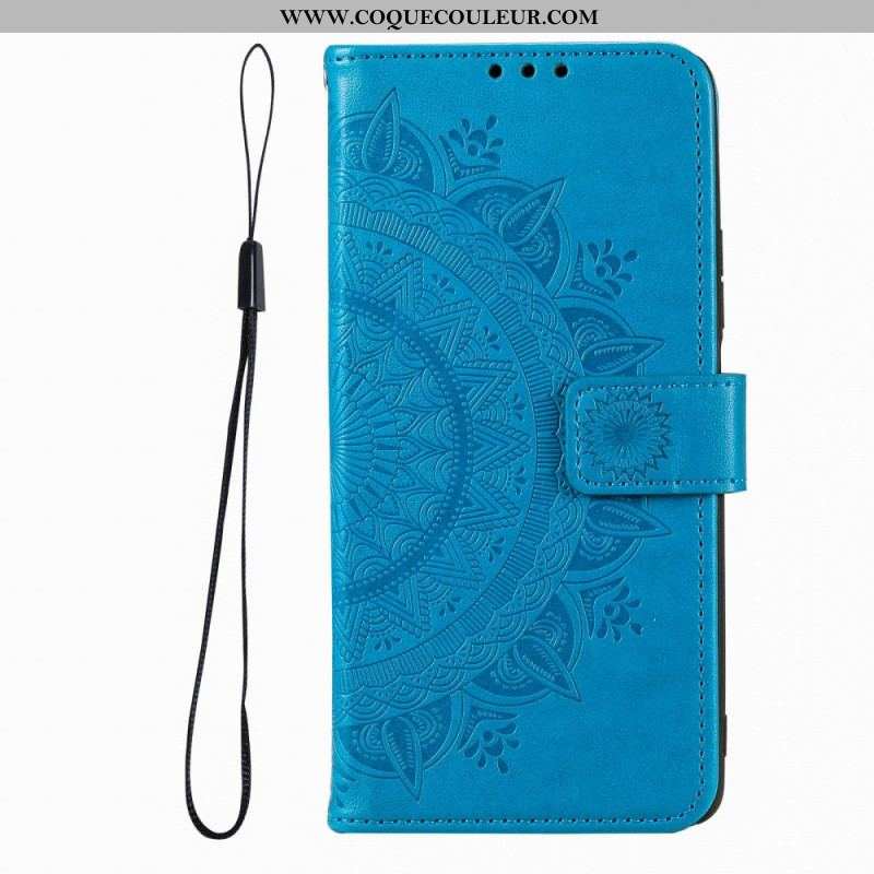 Housse Xiaomi Redmi Note 12 Pro/Poco X5 Pro 5G Mandala Soleil avec Lanière